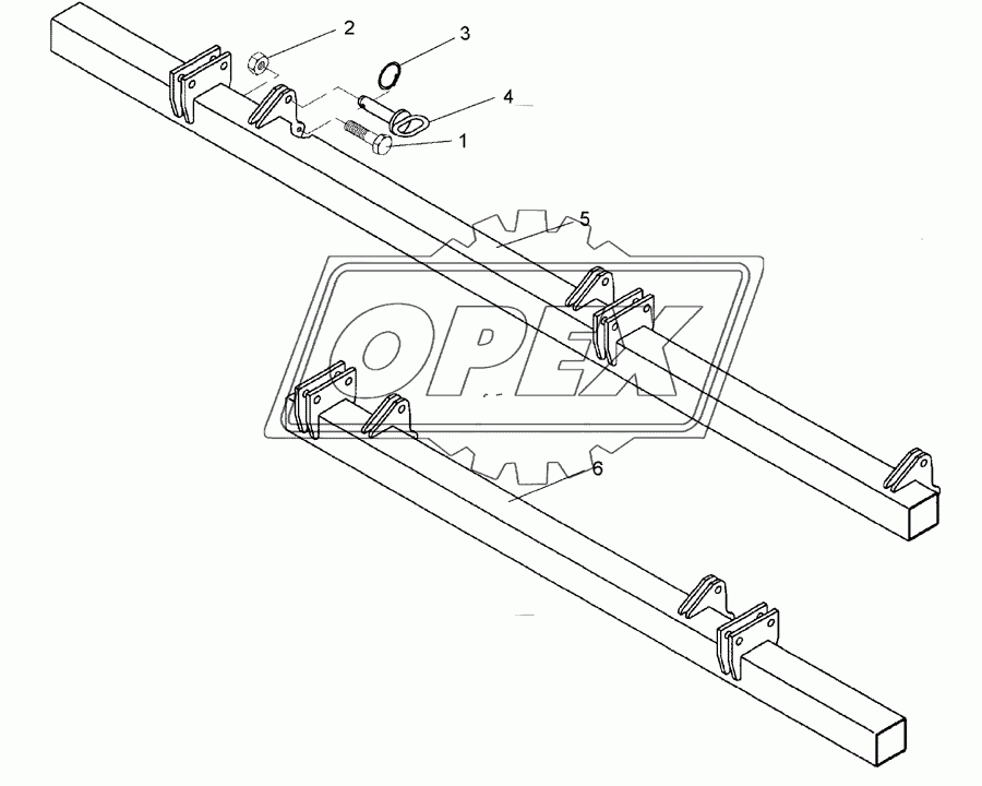 Frame for hollow discs 2x SM9/500