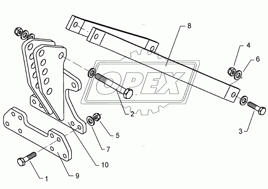 Headstock A KAT2+3 +Hitch Smaragd 9K