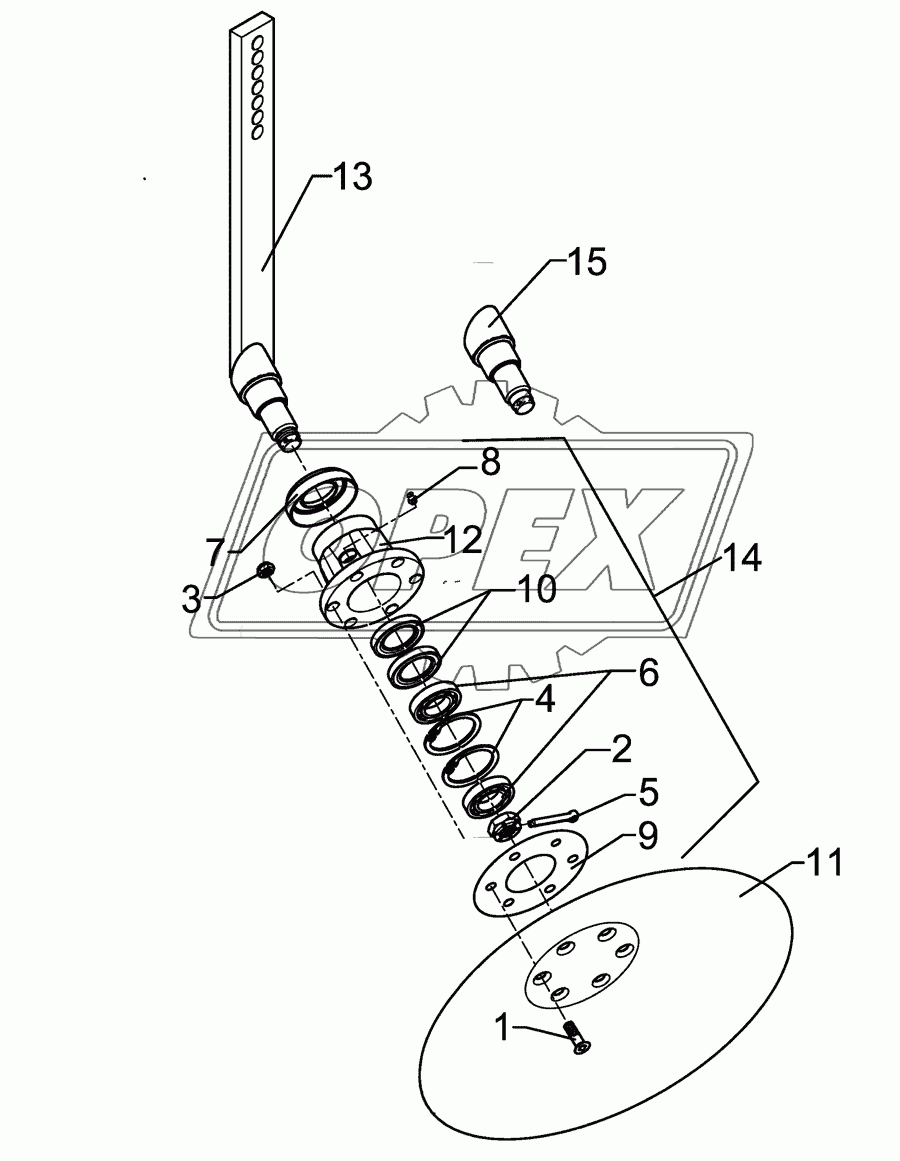 Hollow disc RE D450 Smaragd 9