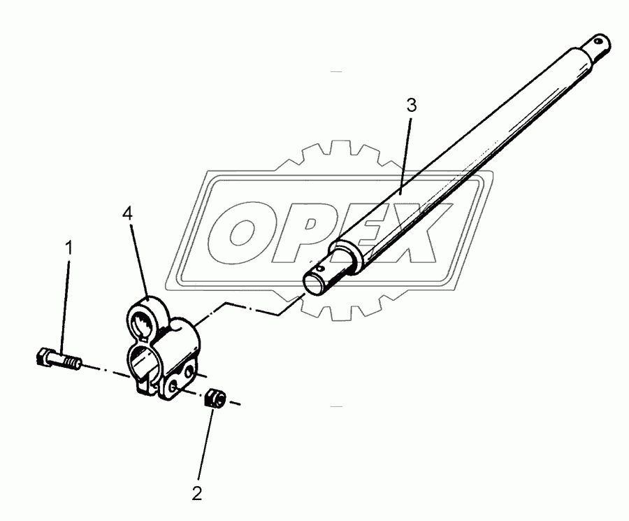 Lower link connection D55/68 L2 Z3