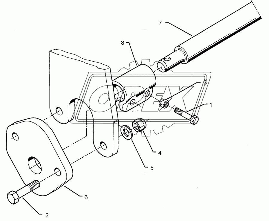 Lower link connection E68 L1100 Z58 K700