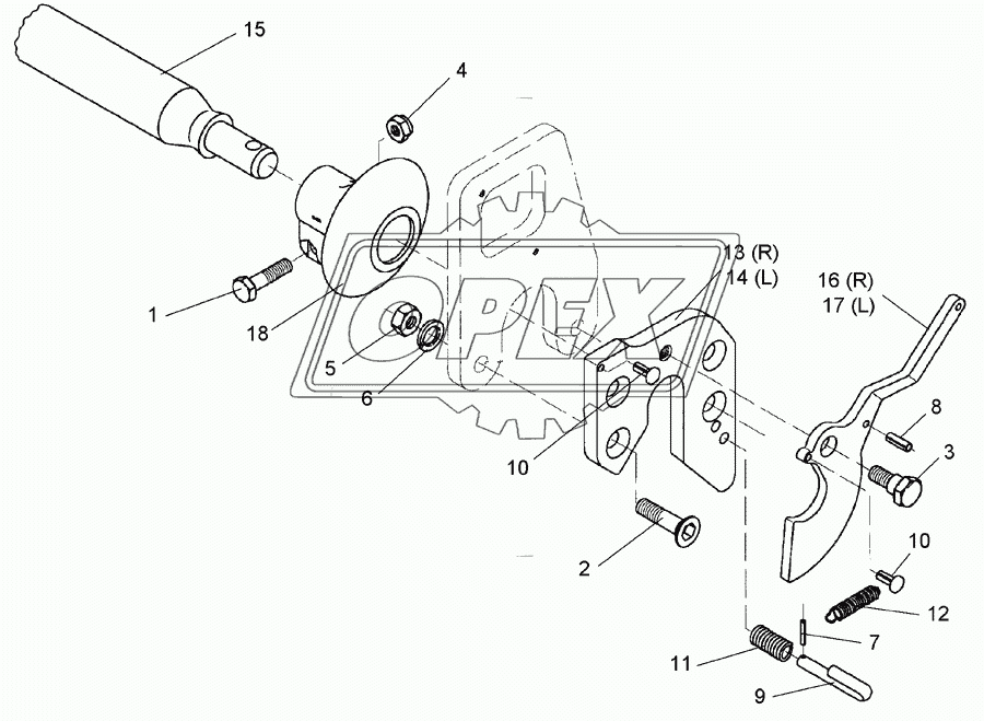 Lower link connection E55FH L2 Z3