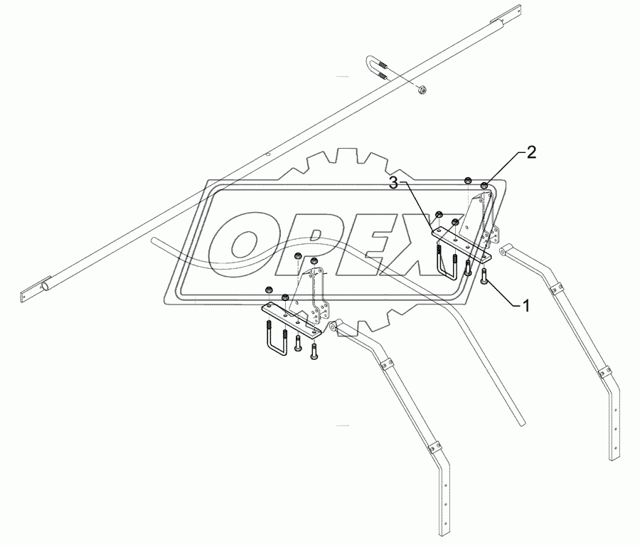 Carrier for light extension 50x15x286