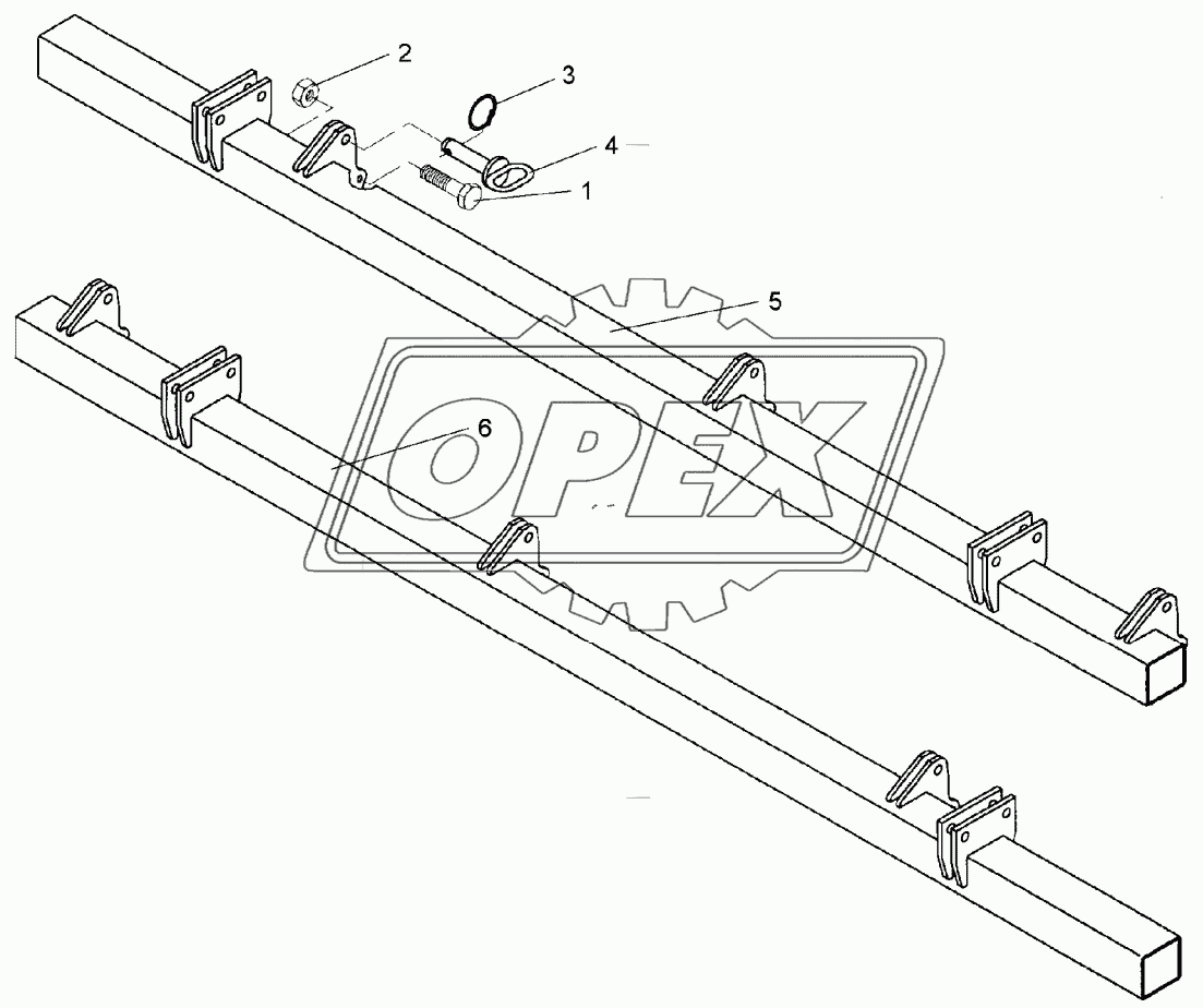 Frame for hollow discs 2x SM9/600