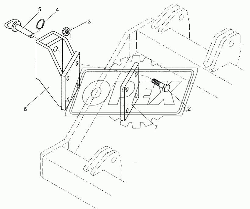 Wheel bracket 70x30 RE Smaragd 9K