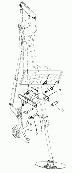 Additional parts locking dev. Spuranreiner Z600