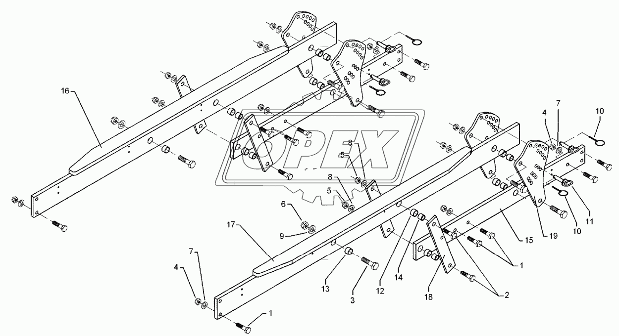 Carrier, 1 pair120x2095-80x20 Smaragd 9 KU