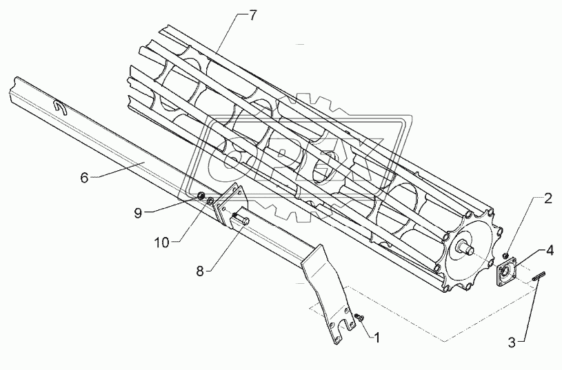 Tube bar roller D400-300 SM9 K