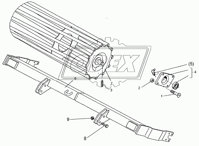 Tube bar roller D540-300 RE SM9