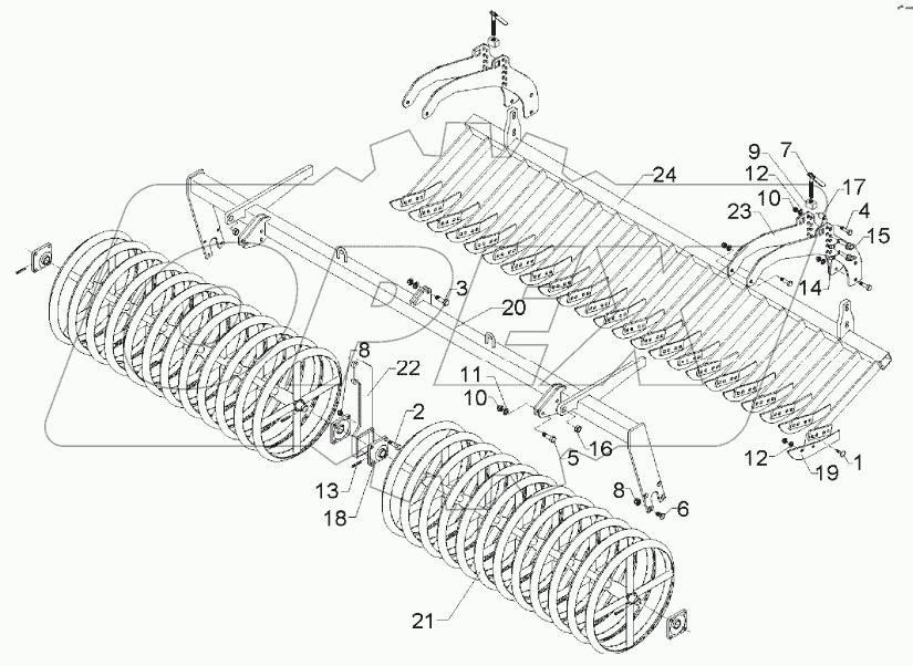 Knife roller MSW D600-300 RE SM9