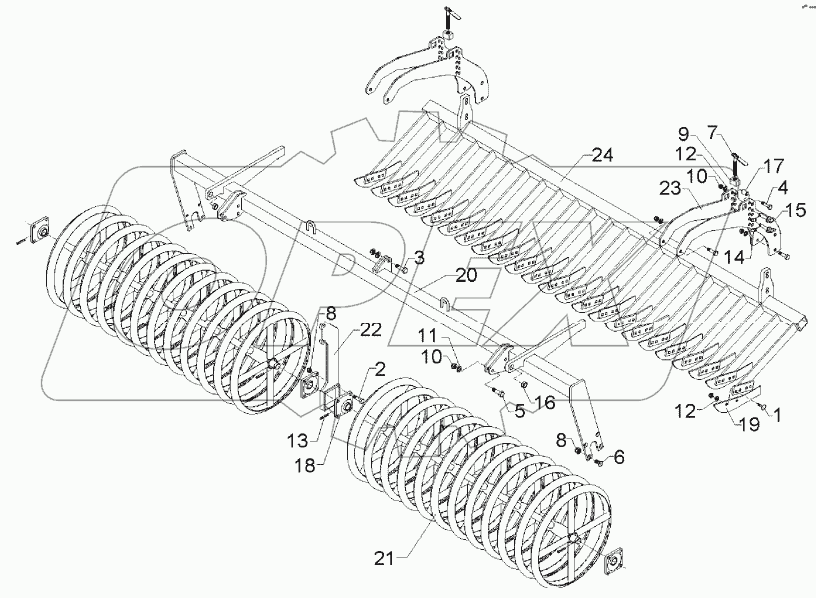 Knife roller MSW D600-300 LI SM9