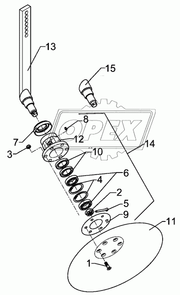 Hollow disc RE D450 Smaragd 9