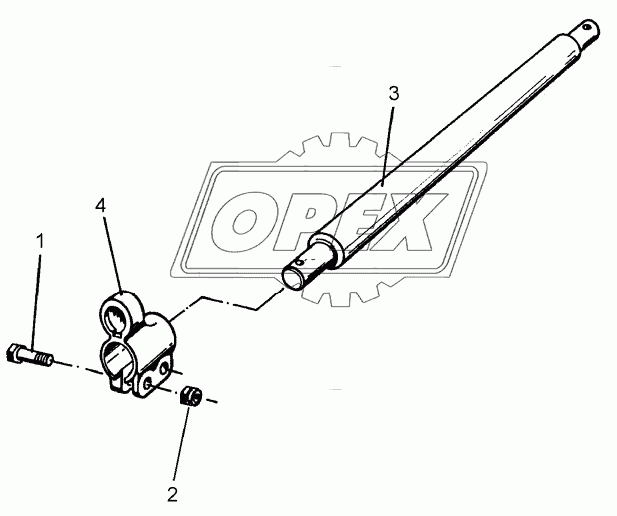 Lower link connection D55/68 L2 Z3