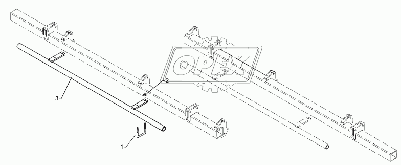 Hose carrier D42,5x6,3x1740