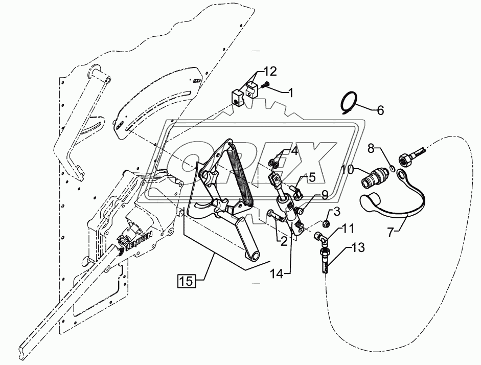 hydr.Saatmengenverstellung Saphir 7