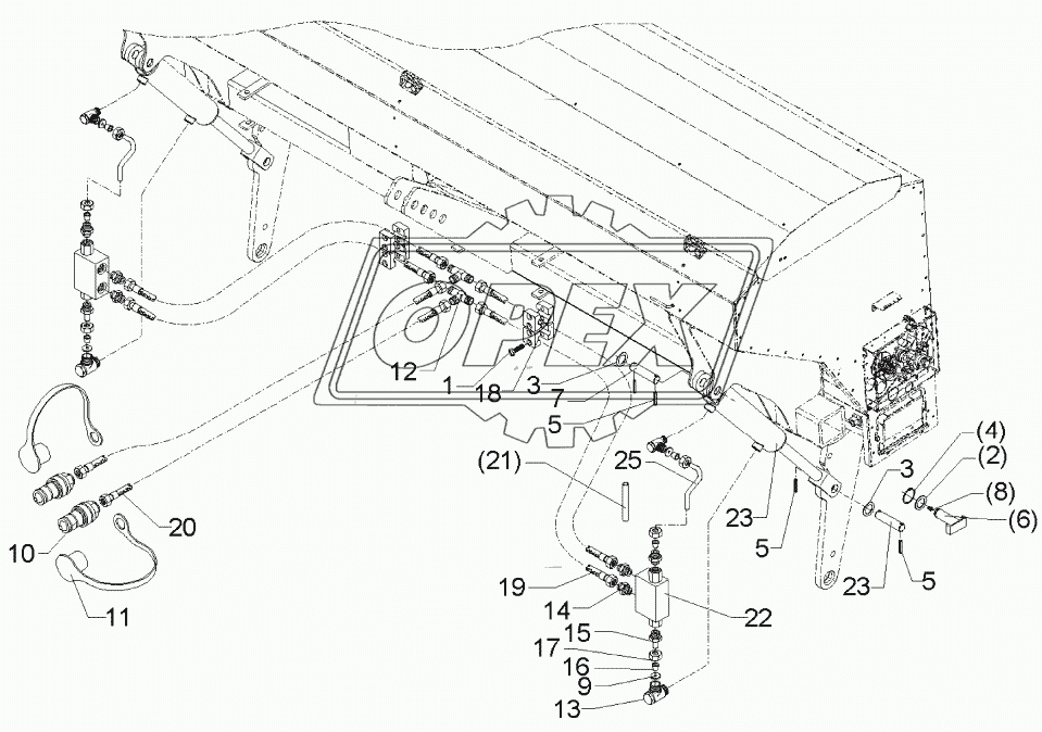 Hydraulic assembly Saphir 7 DZ 63/30/245