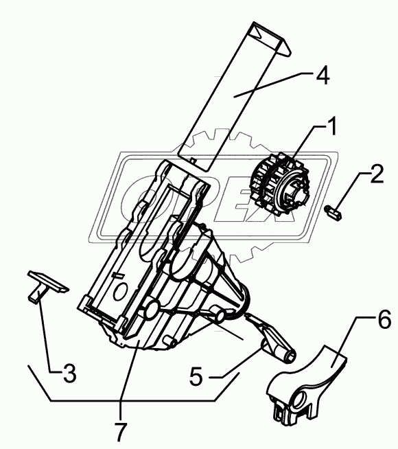 Seeding mechanism Saphir 7 3-teilig Vario Plus