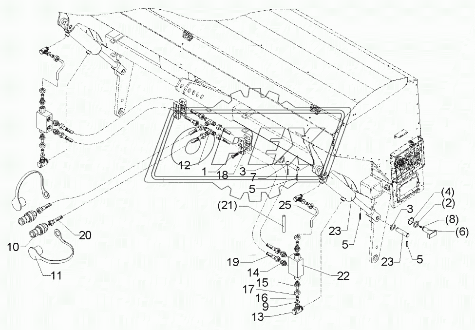 Hydraulic assembly Saphir 7 DZ 63/30/245