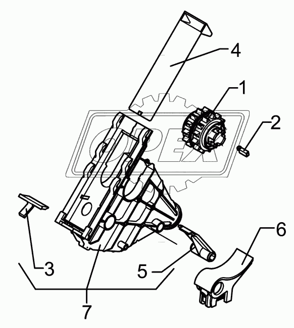 Seeding mechanism Saphir 7 3-teilig Vario Plus