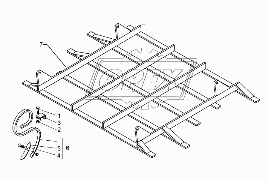 Harrow section 1,5m-G25 27x10 1