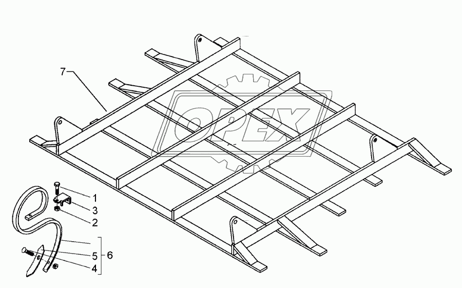 Harrow section 1,5m-G25 27x10 1