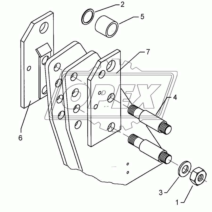 Extension for headstock	K700