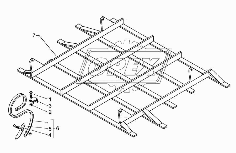 Harrow section 1,5m-G25 27x10 1