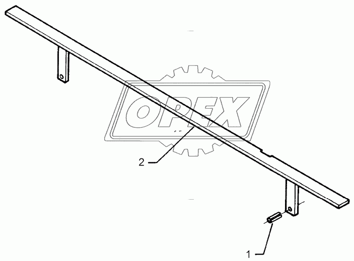 Stone protection bar 2,0m/1320mm