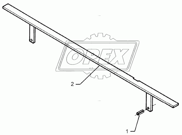 Stone protection bar 1,5m/820mm