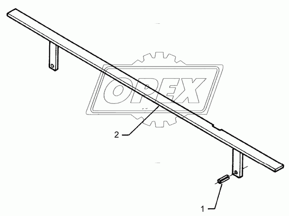 Stone protection bar 1,5m/820mm