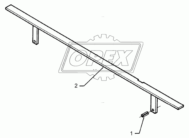 Stone protection bar 2,0m/1320mm