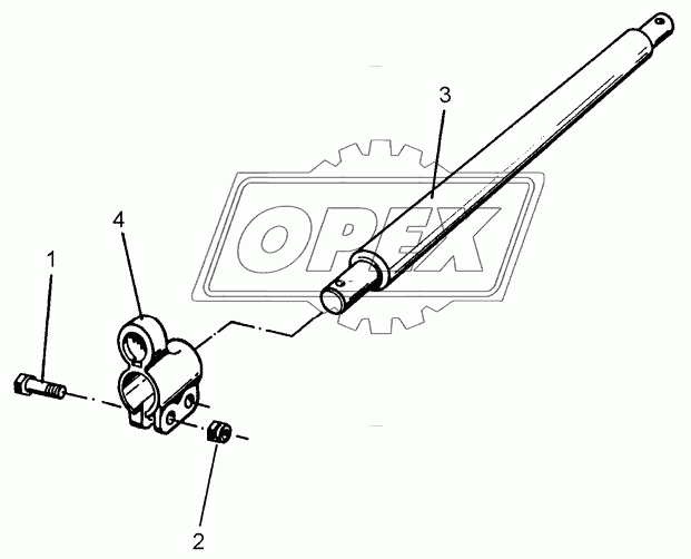 Lower link connection D55/68 L2 Z3