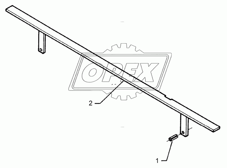 Stone protection bar 1,5m/820mm