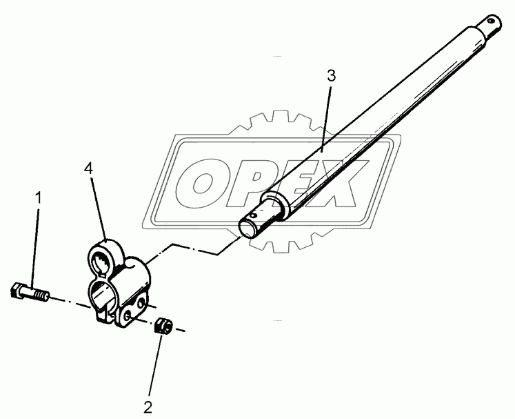 Lower link connection D55/68 L2 Z3