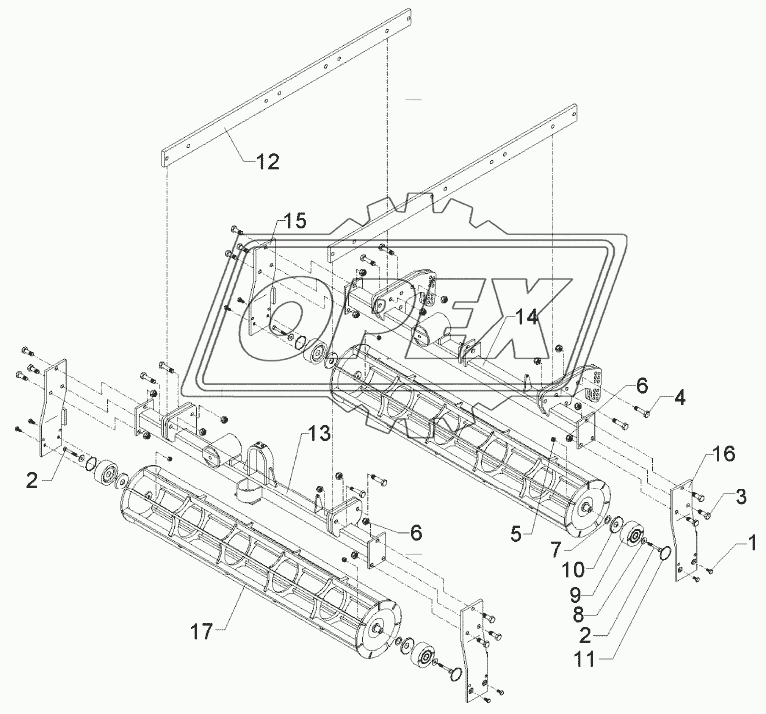 Crumbler frame 1,5m  FK 270