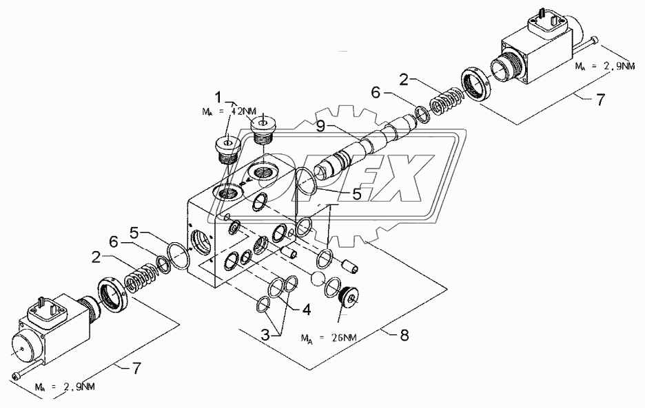 Valve 6/3 LD8SE4D2525