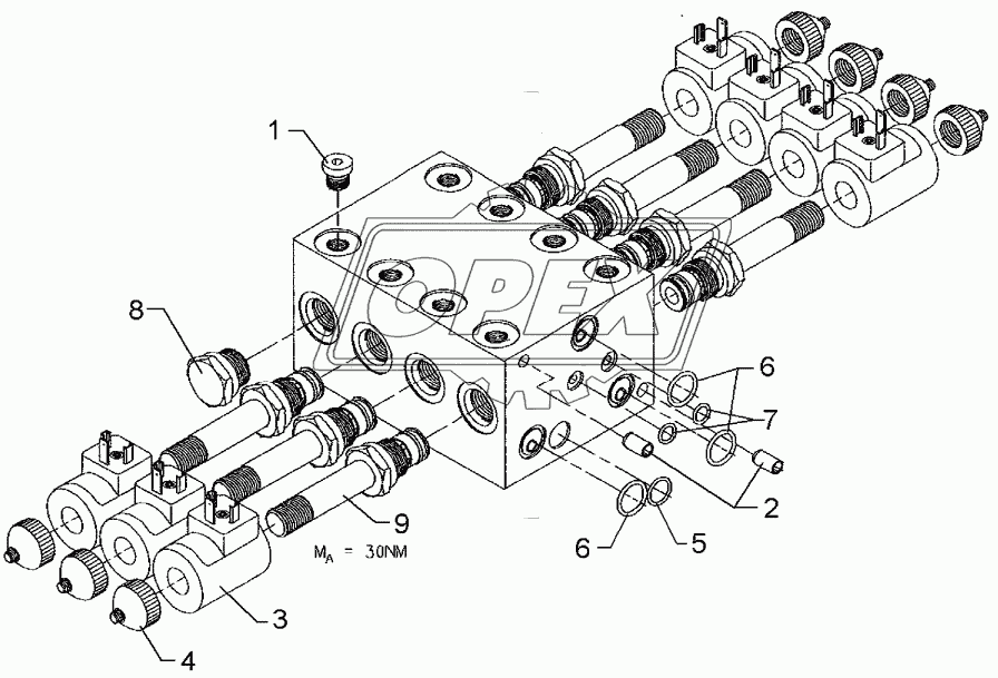 Seat valve SVH04M878SA-OM14G12