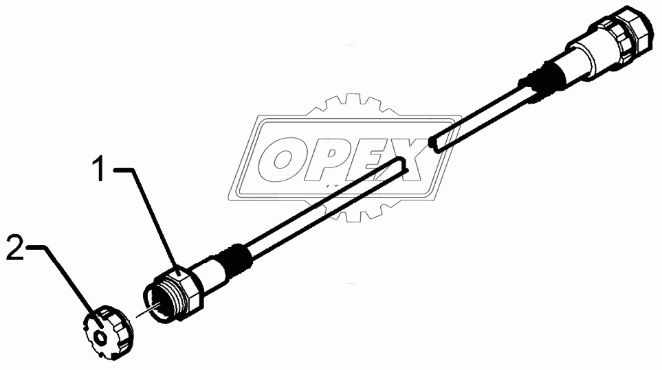 Extension cable 22-polig 8m