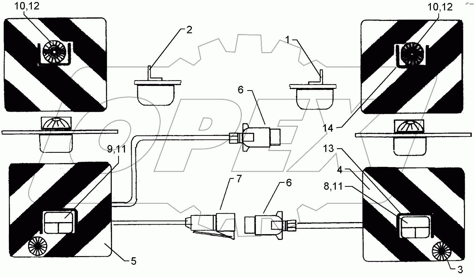  670 2011 Warning boards with lighting