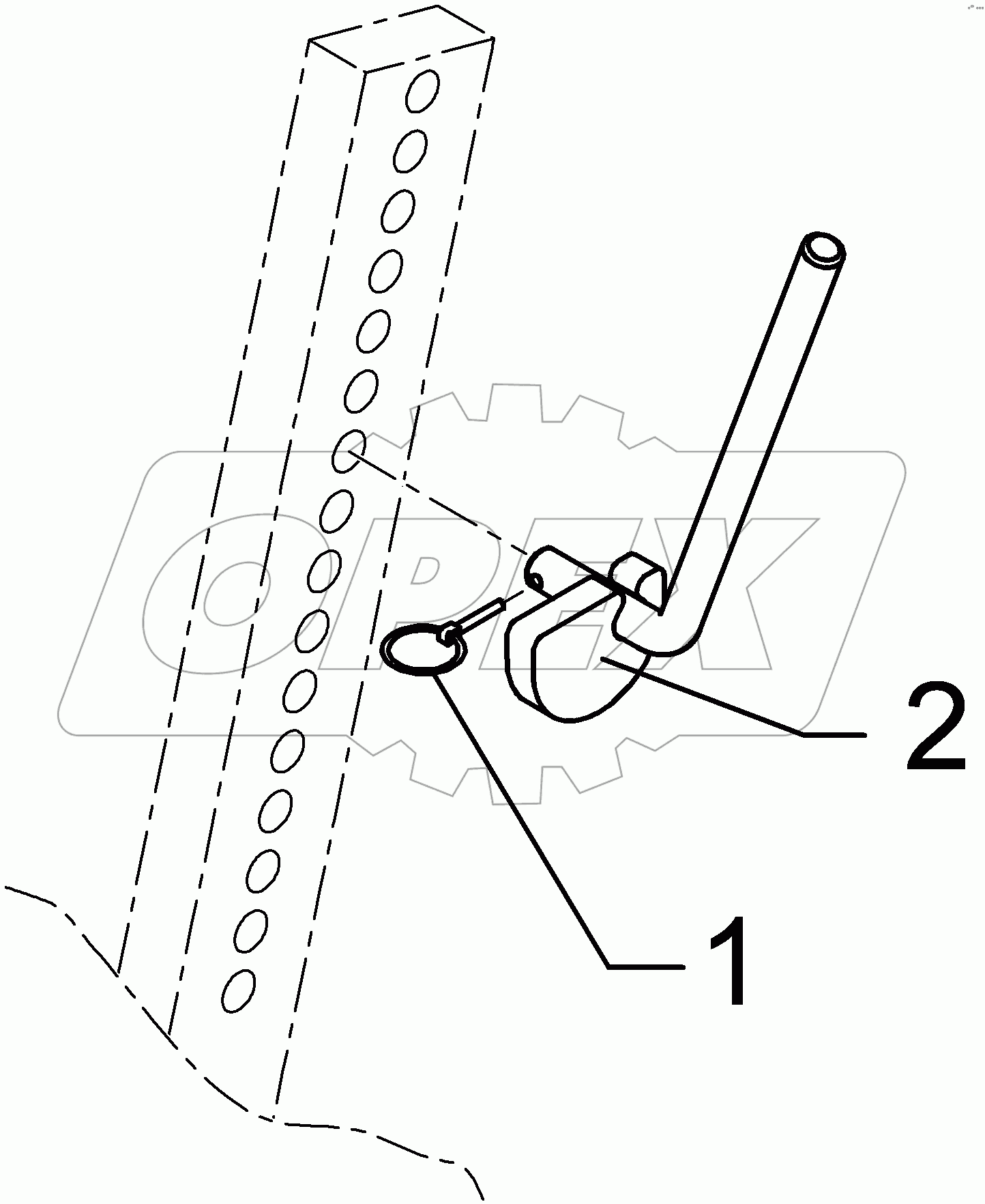  321 6964 Eccentric lever