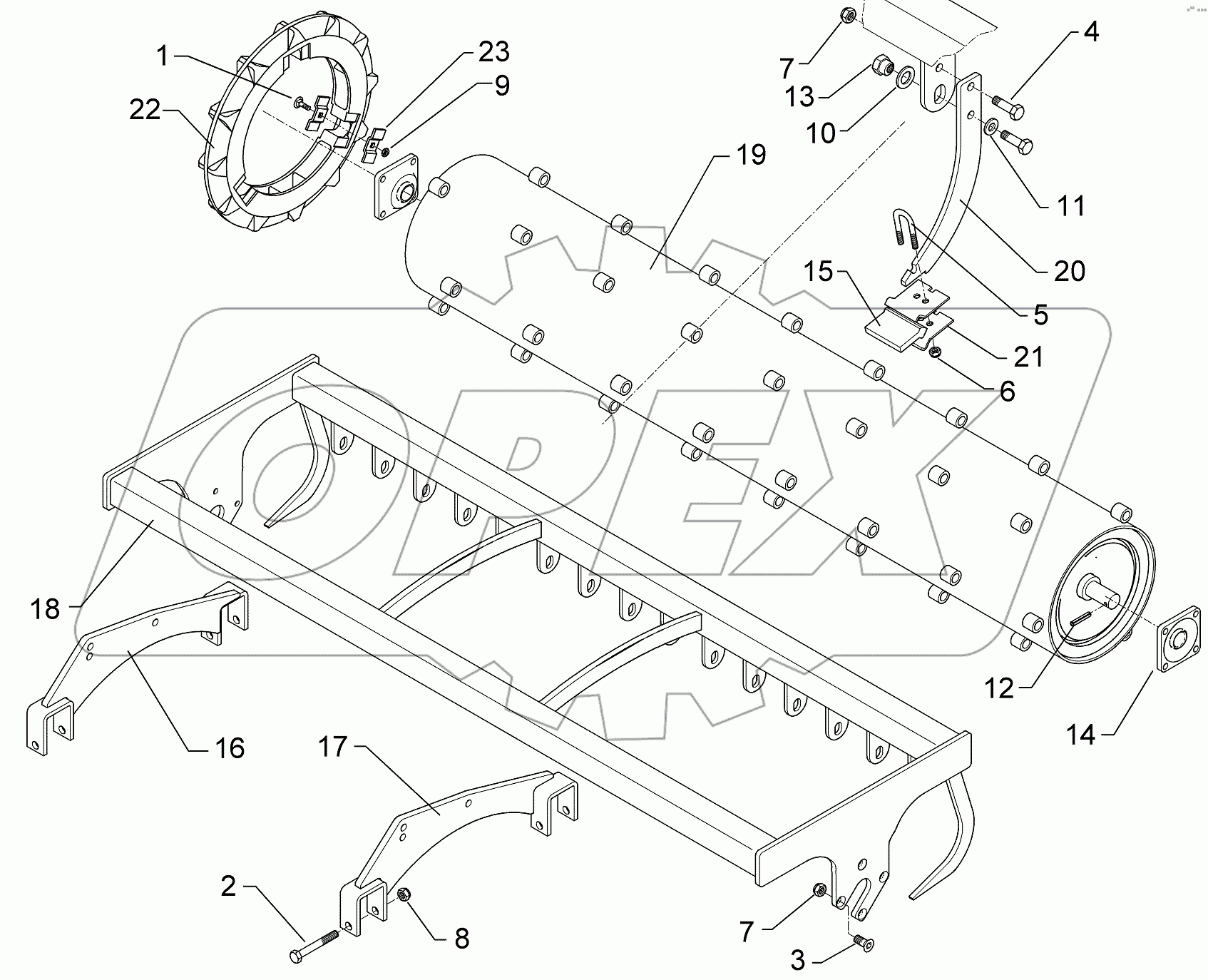  622 6763 Trapeze disc roller