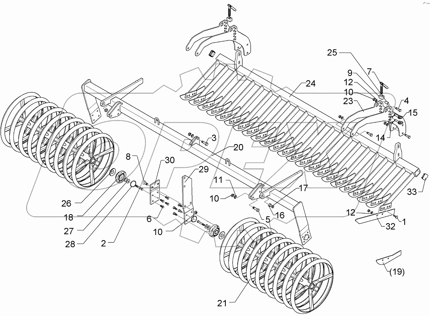  622 6914 Knife roller