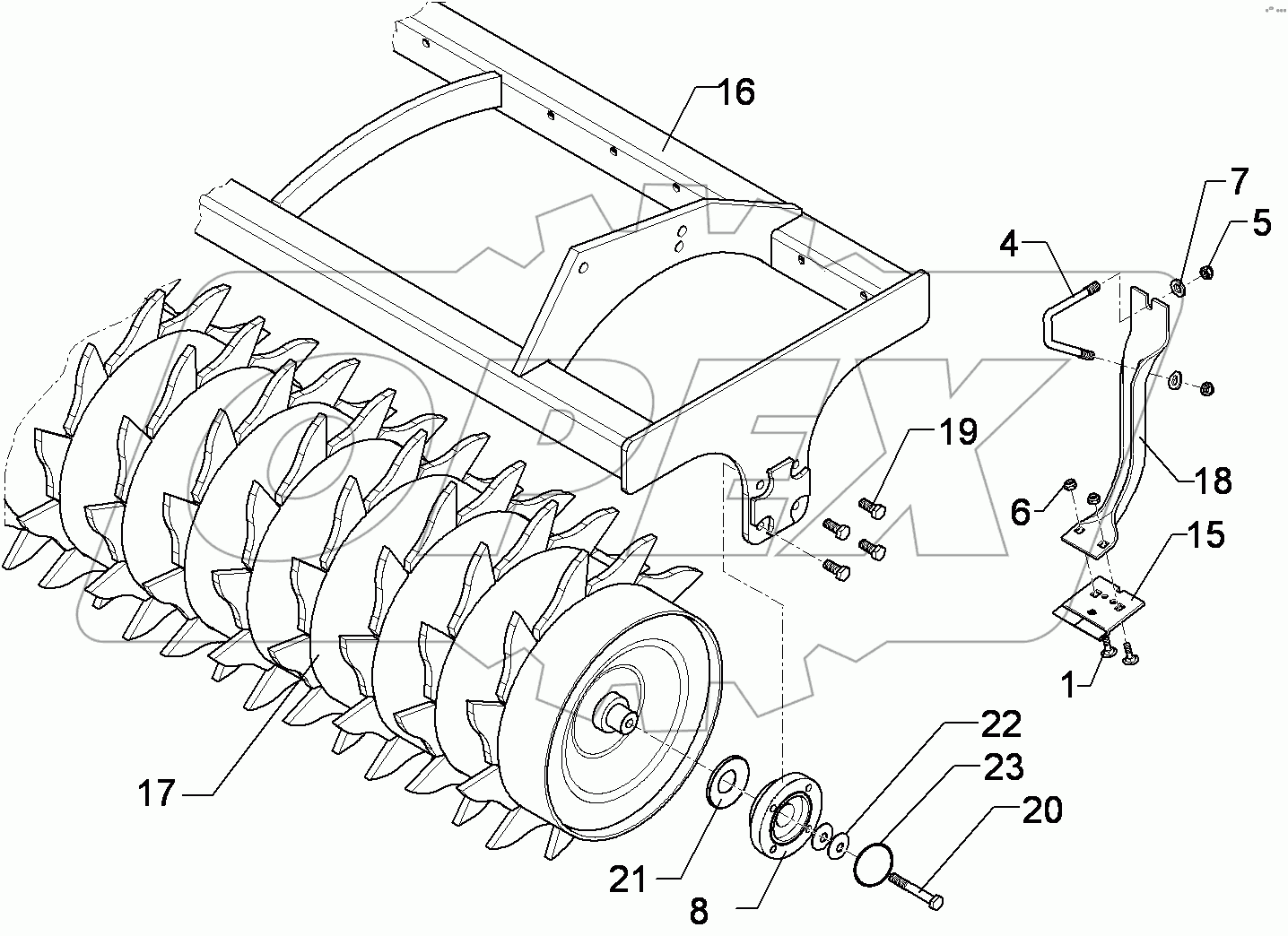  622 7534 Packer roller