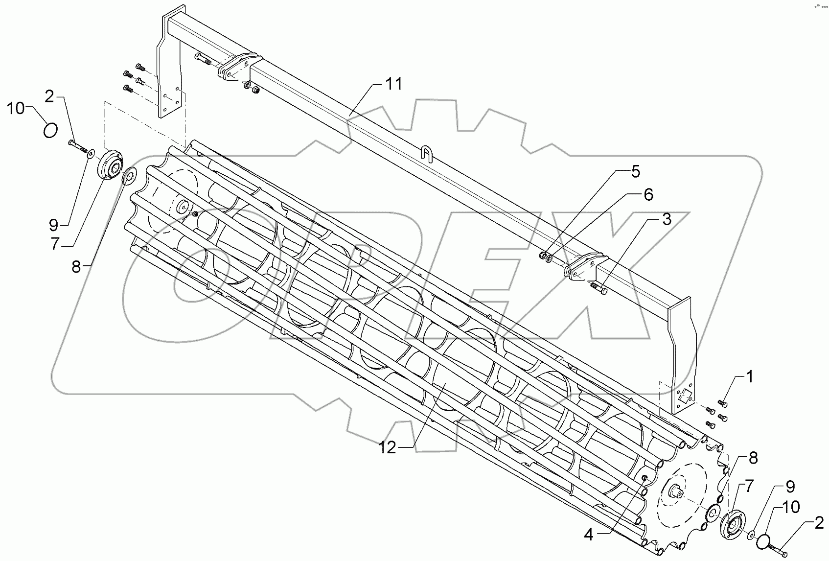  622 7263 Tube bar roller