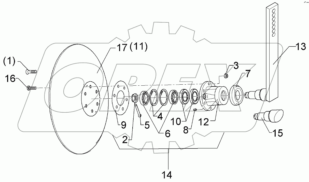  657 2421 Concave disc