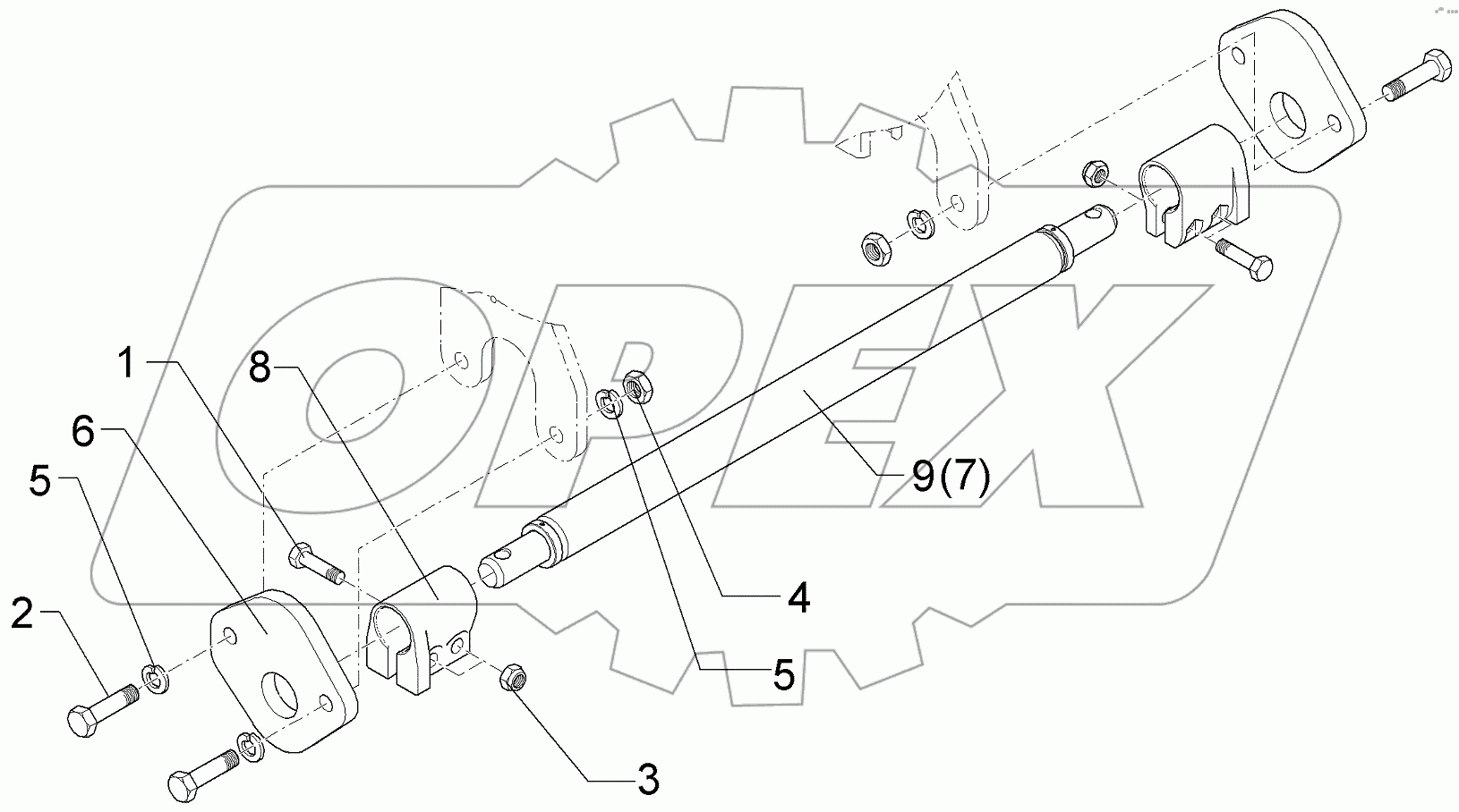  661 1386 Lower link connection