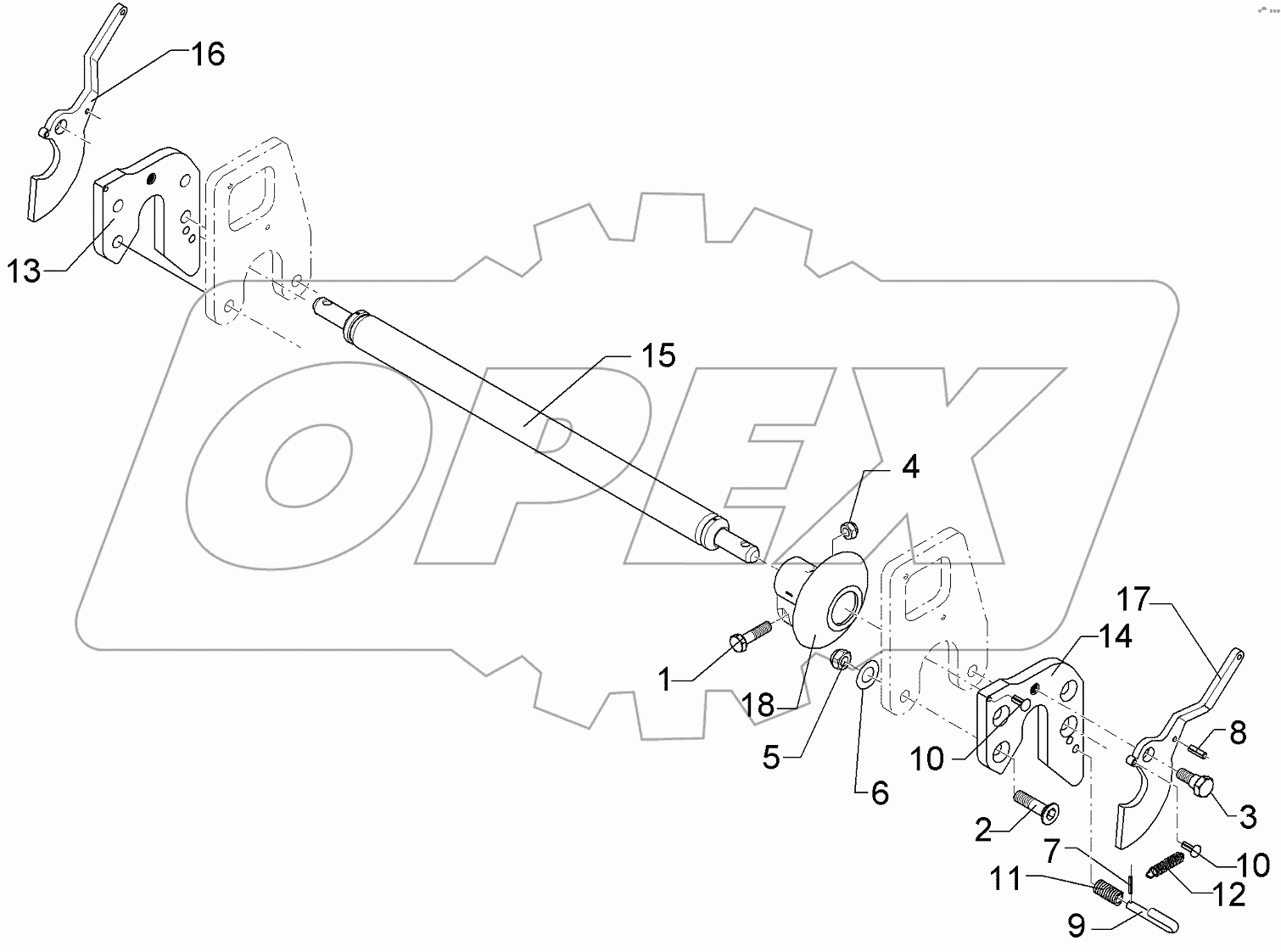  661 1401 Lower link connection