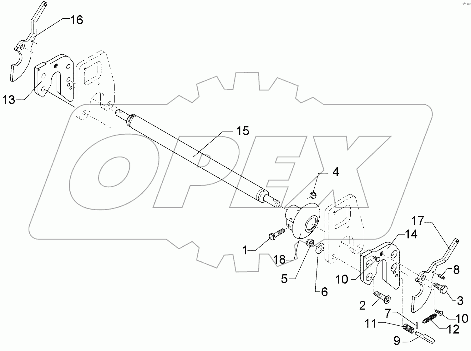  661 1402 Lower link connection