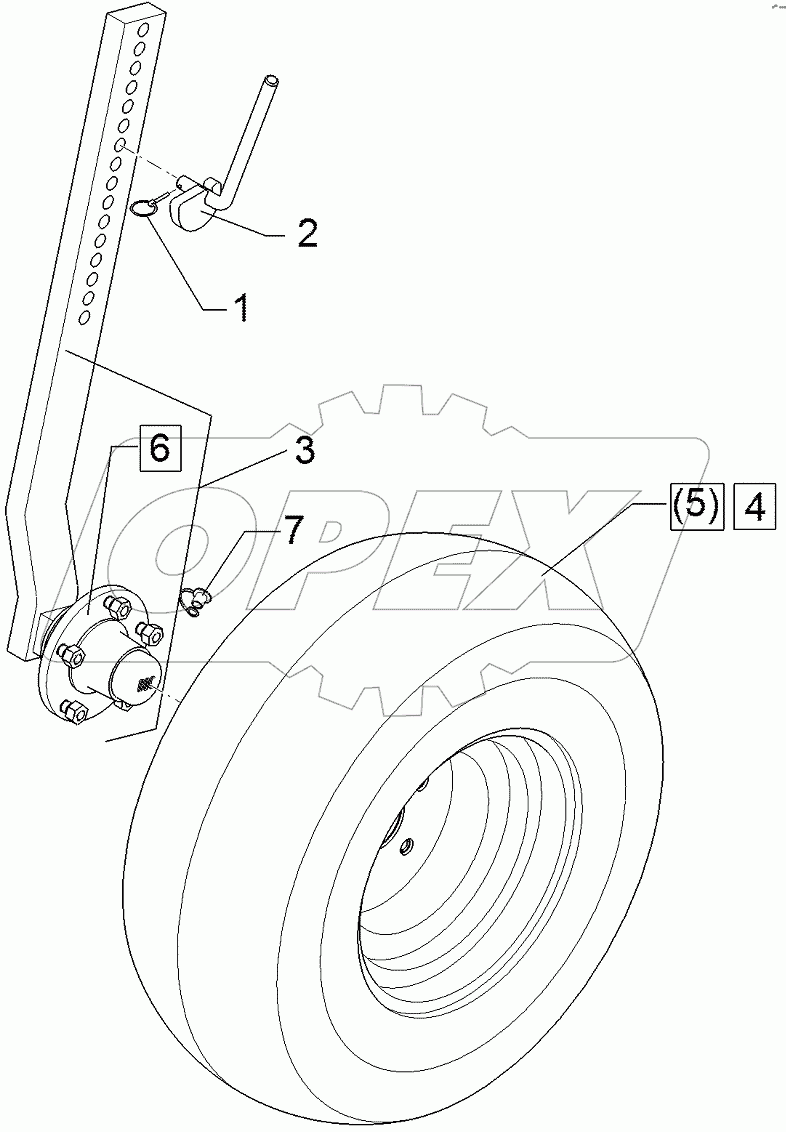  647 2521 Depth wheel