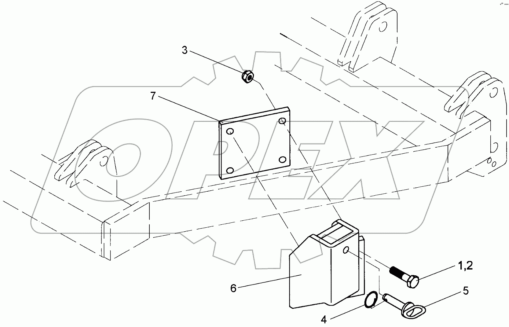  647 7475 Wheel bracket